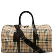 Burberry Haymarket Check Coated Canvas Travel Bag Beige