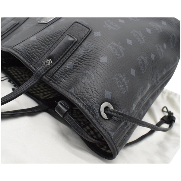 MCM Liz Visetos Reversible Shopper Tote Bag Black - DDH