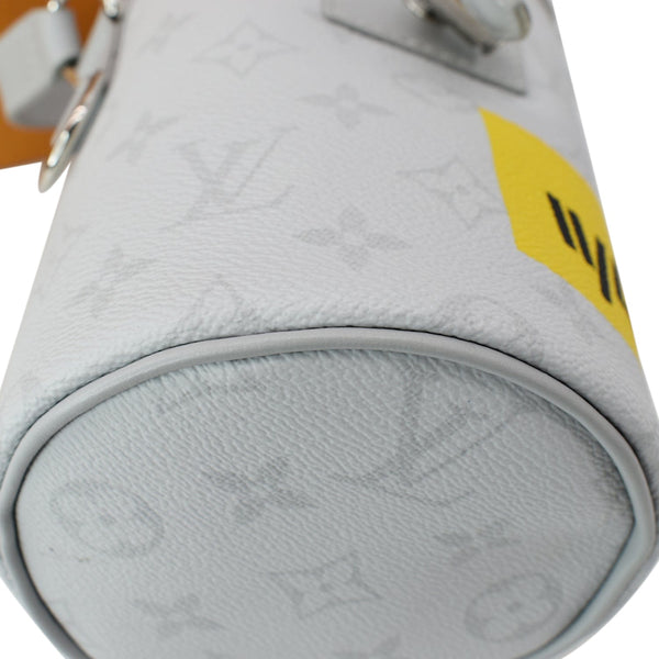 LOUIS VUITTON Chalk Nano Monogram Canvas Crossbody Bag White