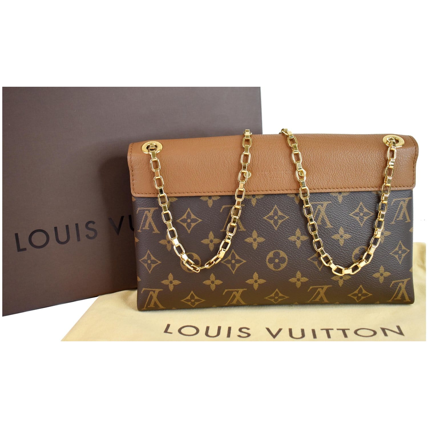 Louis Vuitton Dune Monogram Canvas Pallas Chain Bag at 1stDibs