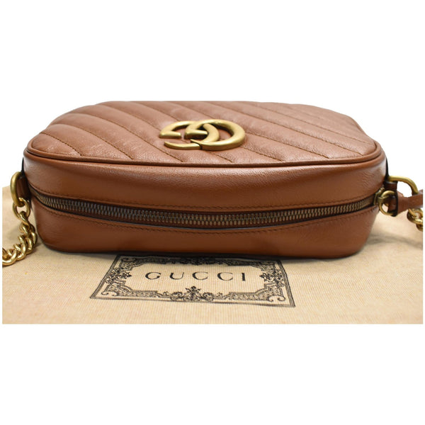 Gucci GG Marmont Small Matelasse Leather Zip Bag