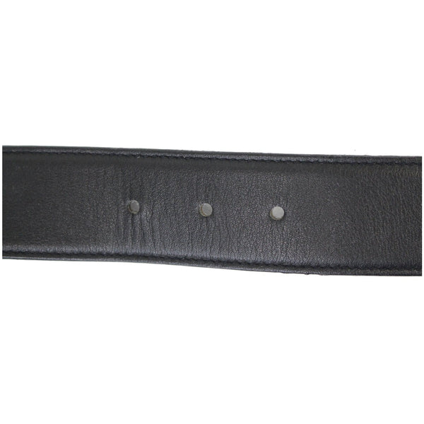 VERSACE Vintage Medusa Head Leather Belt 28 Black