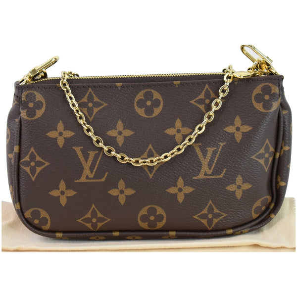 Louis Vuitton Pochette Accessories Monogram Canvas Bag front side