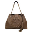 Gucci Soho Pebbled Leather Chain Shoulder Tote Bag