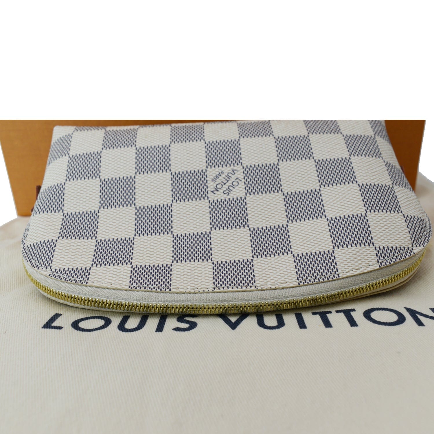 ❤️POCHETTE ACCESSORIES DAMIER AZUR ❤️ BRAND NEW MADE IN FRANCE Rm26000