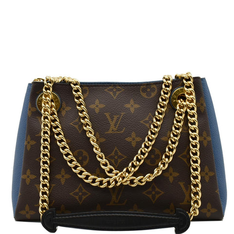 LOUIS VUITTON Surene BB Monogram Canvas Shoulder Bag Blue Jean