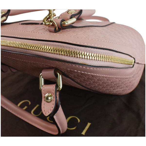 GUCCI Mini Dome Micro Guccissima Leather Shoulder Bag Pink 449654