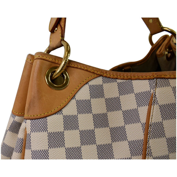 Louis Vuitton Galliera GM Damier Azur Shoulder Bag corner close view