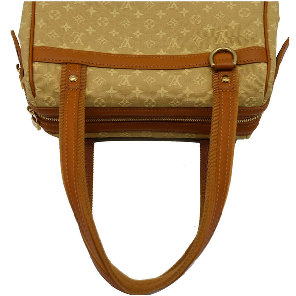 LOUIS VUITTON Josephine PM Mini Lin Monogram Canvas Satchel Bag Beige