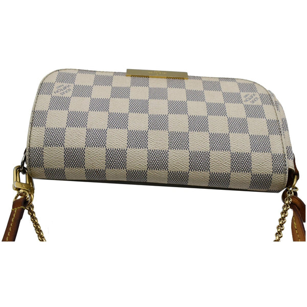 LOUIS VUITTON Favorite PM Damier Azur Crossbody Bag White