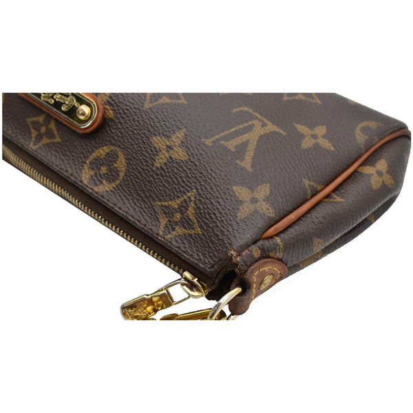 LOUIS VUITTON Pochette Eva Monogram Canvas Crossbody Bag Brown