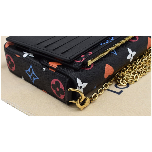 LOUIS VUITTON Pochette Felicie Game On Canvas Crossbody Bag Multicolor