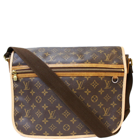 LOUIS VUITTON Bosphore GM Monogram Canvas Crossbody Bag Brown