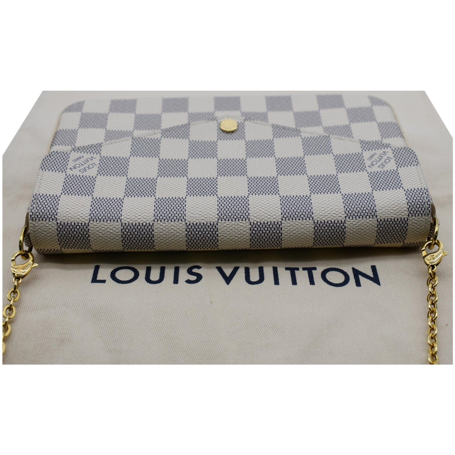 Louis Vuitton Damier Azur F√ licie Pochette, White