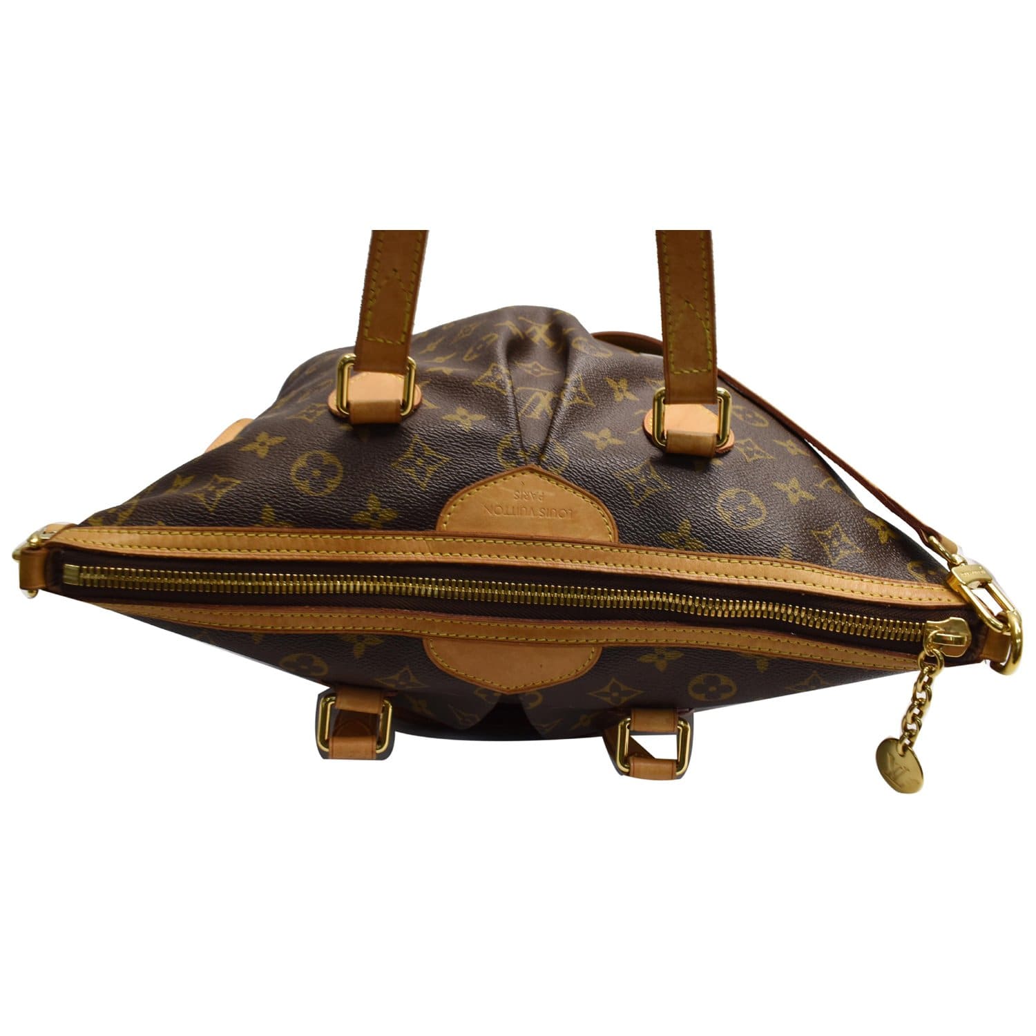 Palermo cloth handbag Louis Vuitton Brown in Cloth - 25092864