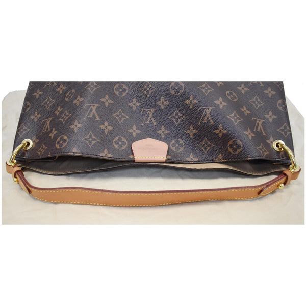 Louis Vuitton Graceful MM Monogram Canvas Shoulder Bag - brown strap | DDH
