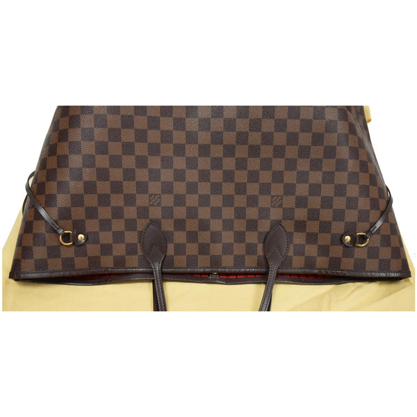 LOUIS VUITTON Neverfull GM Damier Ebene Tote Shoulder Bag Brown