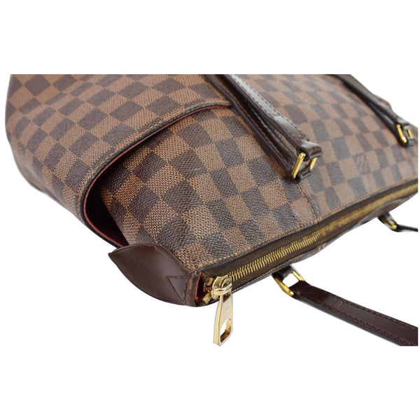 LOUIS VUITTON Totally MM Damier Ebene Shoulder Bag Brown