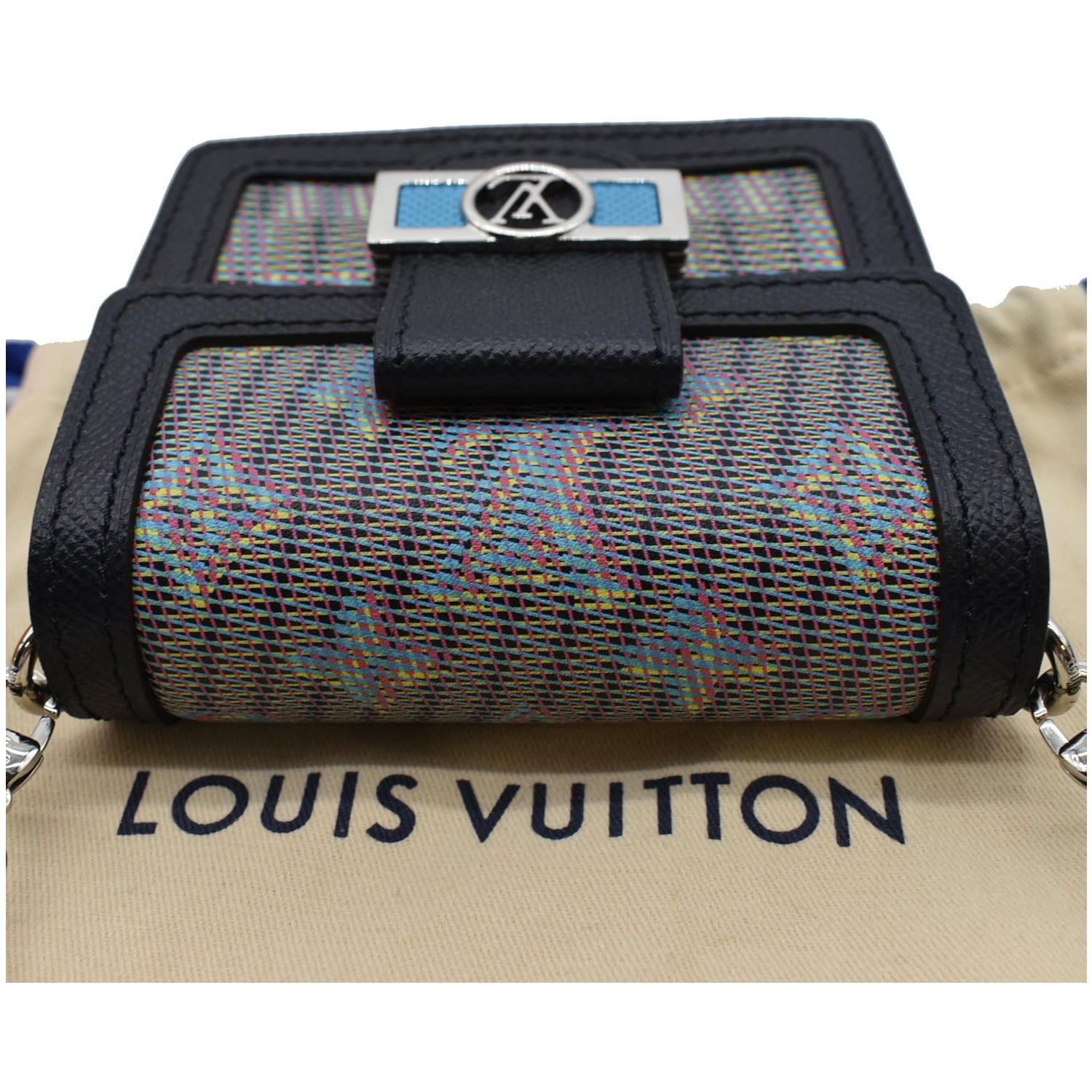 LOUIS VUITTON Dauphine BB Monogram LV Pop Crossbody Bag Blue - 15% OFF