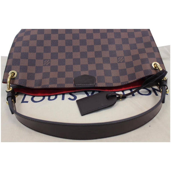 Louis Vuitton Graceful PM Damier Ebene Shoulder Bag - straps