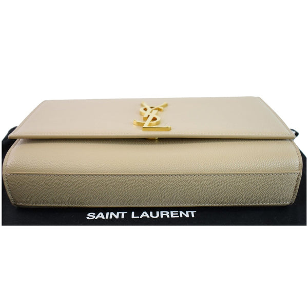 YVES SAINT LAURENT Kate Small Grain De Poudre Crossbody Bag Beige