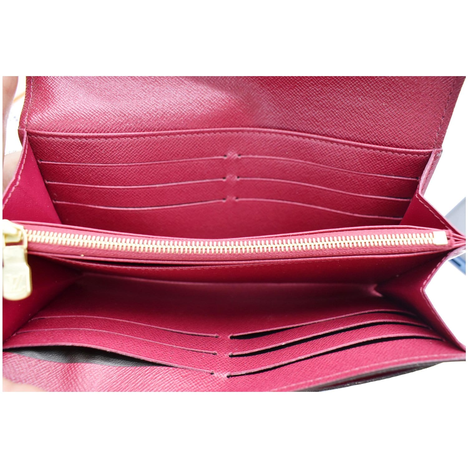 lv sarah wallet pink