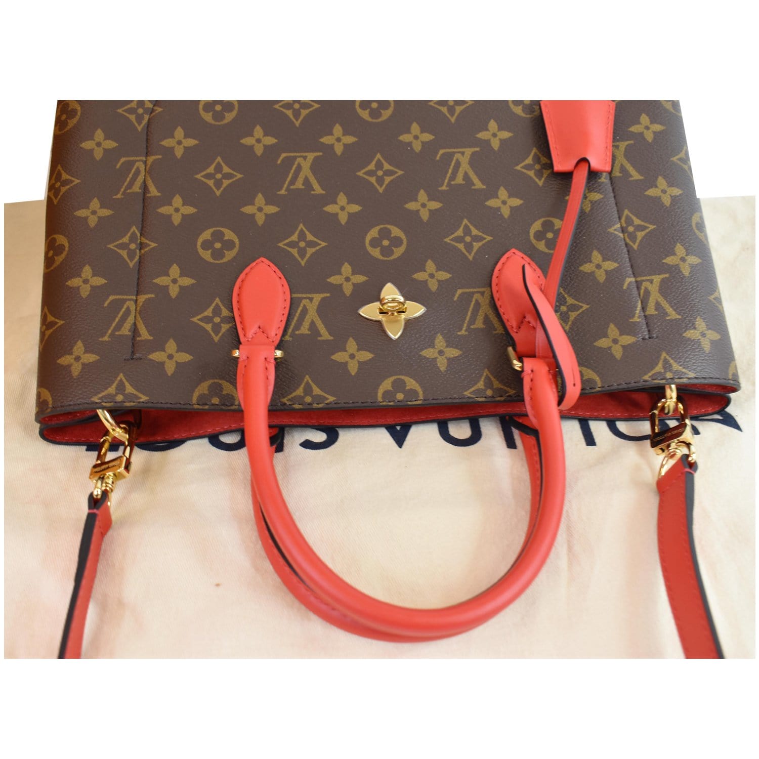 Flower Tote bag in brown monogram canvas Louis Vuitton - Second Hand / Used  – Vintega