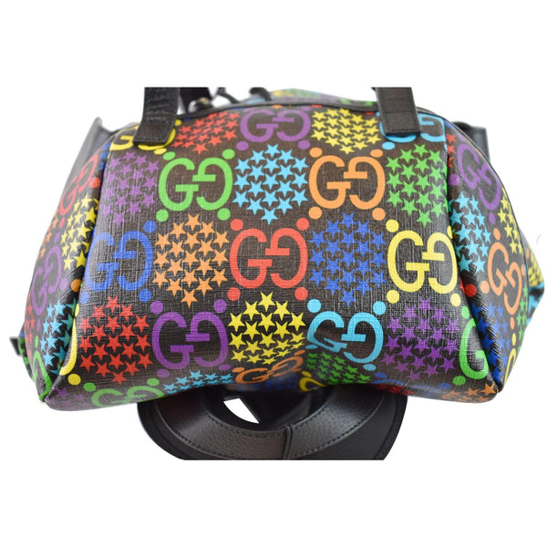 Gucci GG Psychedelic Supreme Canvas Backpack Bag Black