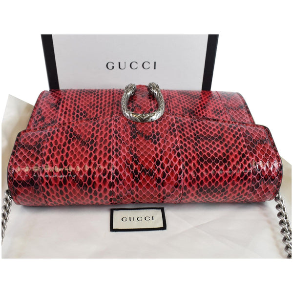 Gucci Dionysus Mini Python Leather Wallet upside view