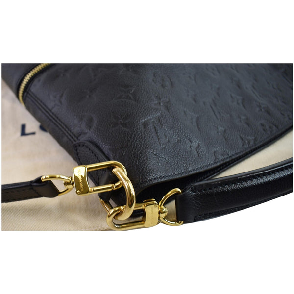 LOUIS VUITTON Melie Empreinte Leather Hobo Shoulder Bag Black