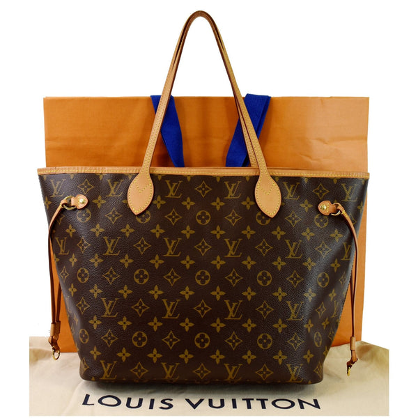 Louis Vuitton Neverfull MM V Grenade Canvas Hand Bag backside view