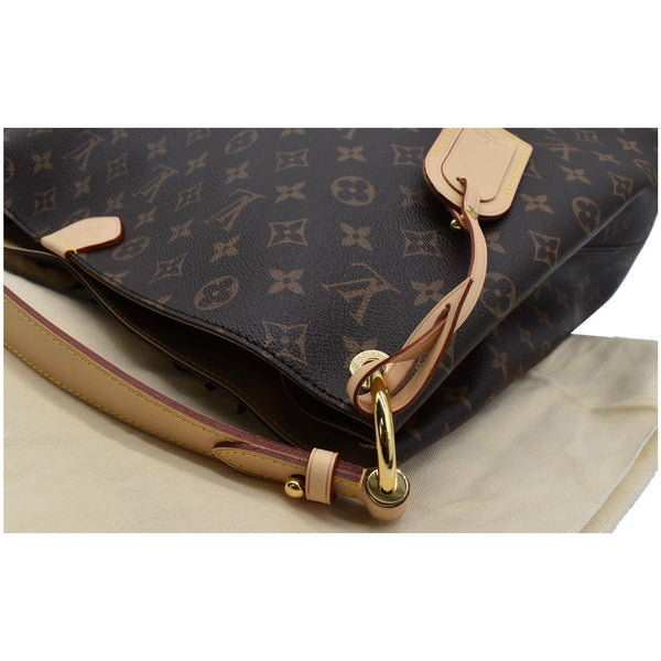 LOUIS VUITTON Graceful MM Monogram Canvas Shoulder Bag Brown