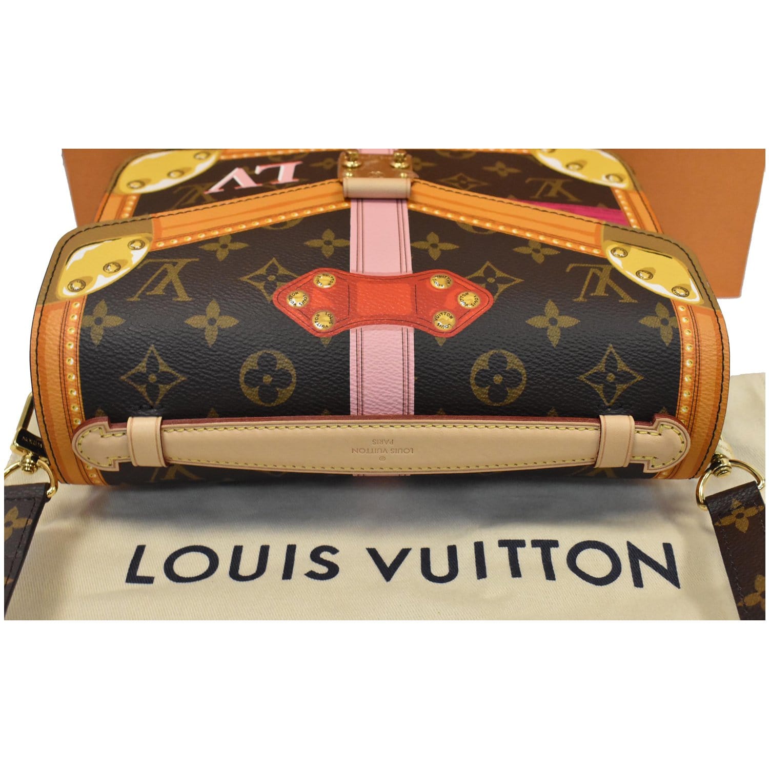 Louis Vuitton Limited Edition Monogram Canvas Summer Trunks Trompe L'oeil  Metis Pochette Bag - Yoogi's Closet