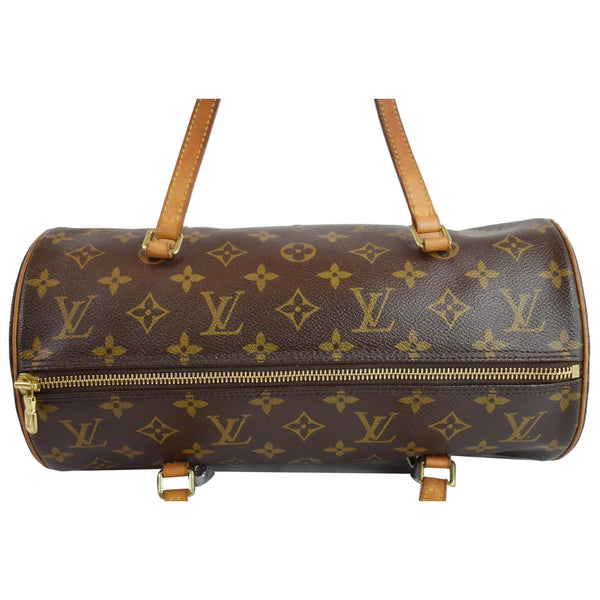 LOUIS VUITTON Papillon 30 Monogram Canvas Satchel Bag Brown
