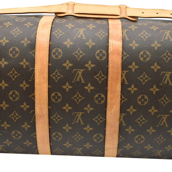Louis Vuitton Keepall 55 Monogram Canvas Travel Bag Brown