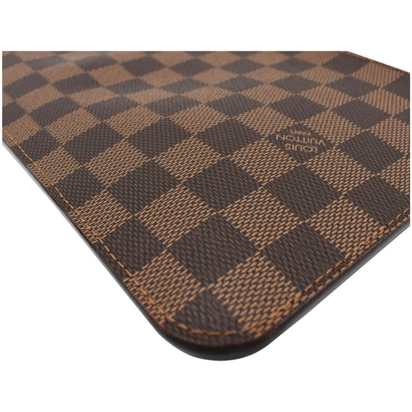 preloved lv Neverfull MM Damier Ebene Wristlet Pouch