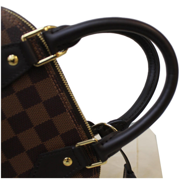 LOUIS VUITTON Alma BB Damier Ebene Satchel Bag Brown