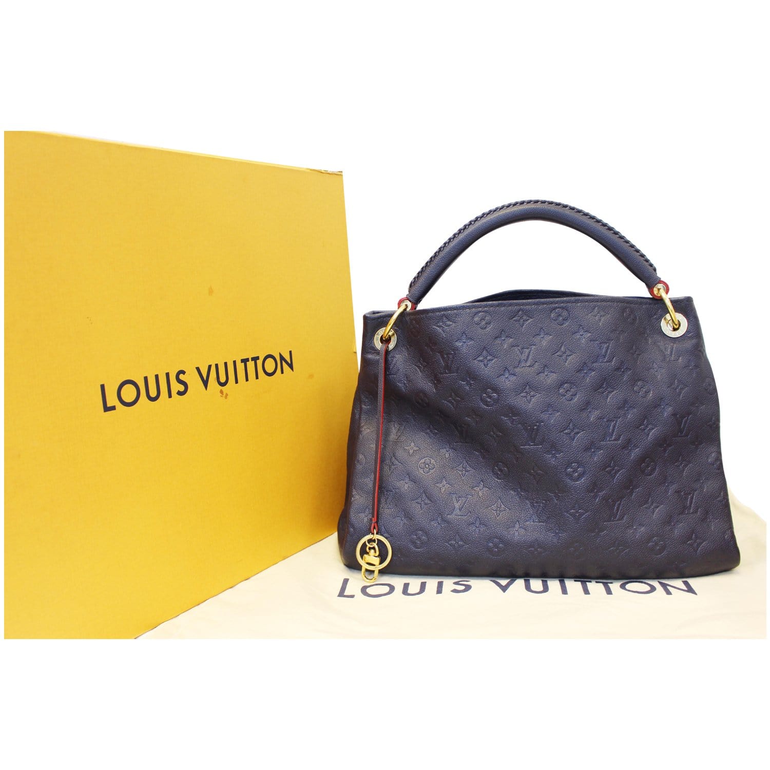 Authentic Louis Vuitton Neige Ivory Monogram Empreinte Artsy MM Hobo  1222lv45