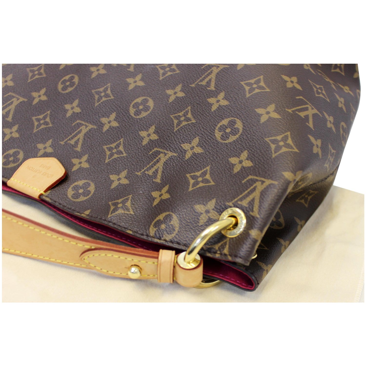 Louis+Vuitton+Graceful+PM+Brown+Leather for sale online