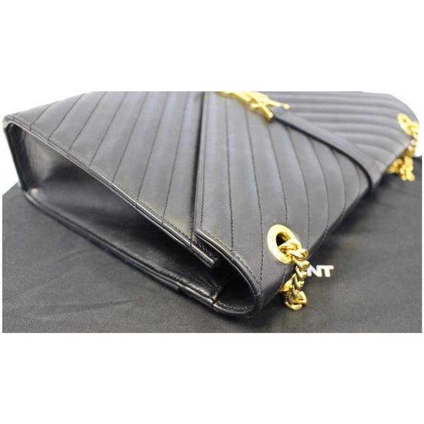YVES Saint Laurent Large Envelope Chain Shoulder Bag Black