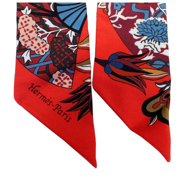 Hermes Scarf Silk Twilly Twill Fleurs et Papillons de - price