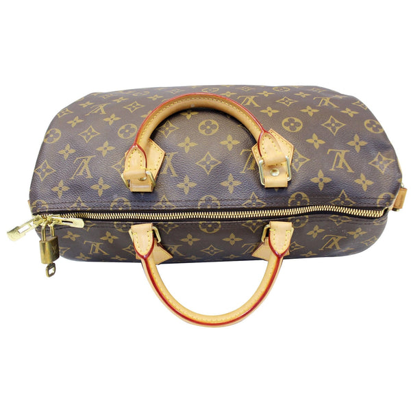 LOUIS VUITTON Speedy 35 Bandouliere Monogram Canvas Satchel Bag