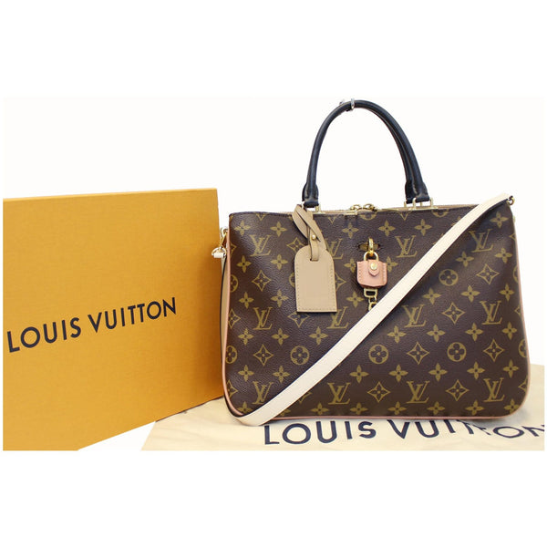 Full View lv Millefeuille Monogram Canvas Shoulder Bag