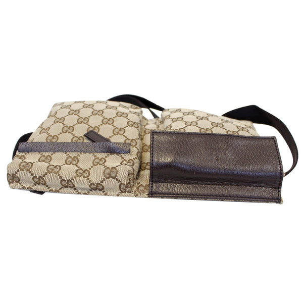 Gucci GG Monogram Waist Bum Bag Brown - side view
