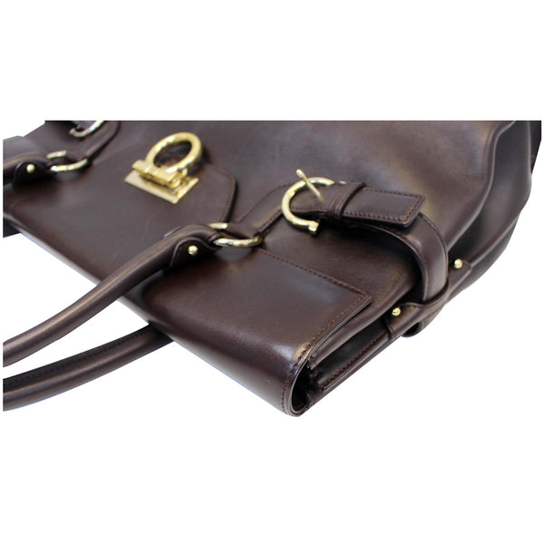 Salvatore Ferragamo Virna Satchel Handbag - left side view