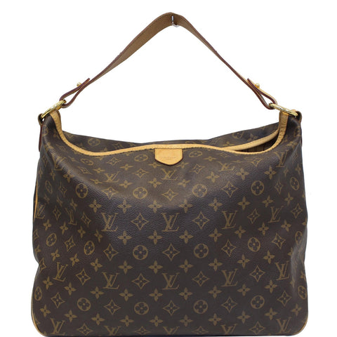 LOUIS VUITTON Delightful MM Monogram Canvas Shoulder Bag Brown