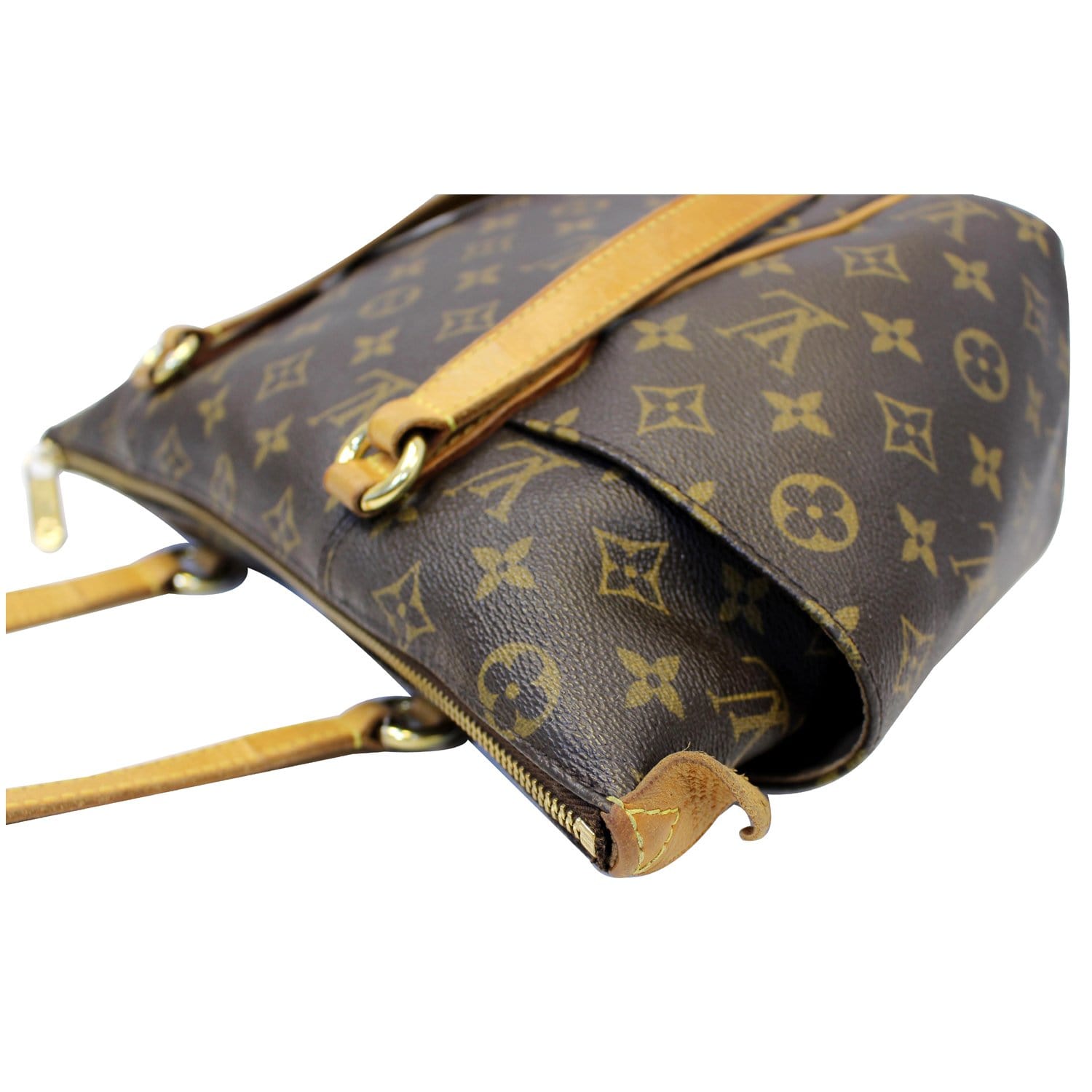 Authentic Louis Vuitton Monogram Totally PM Tote Bag Brown M56688 Used F/S