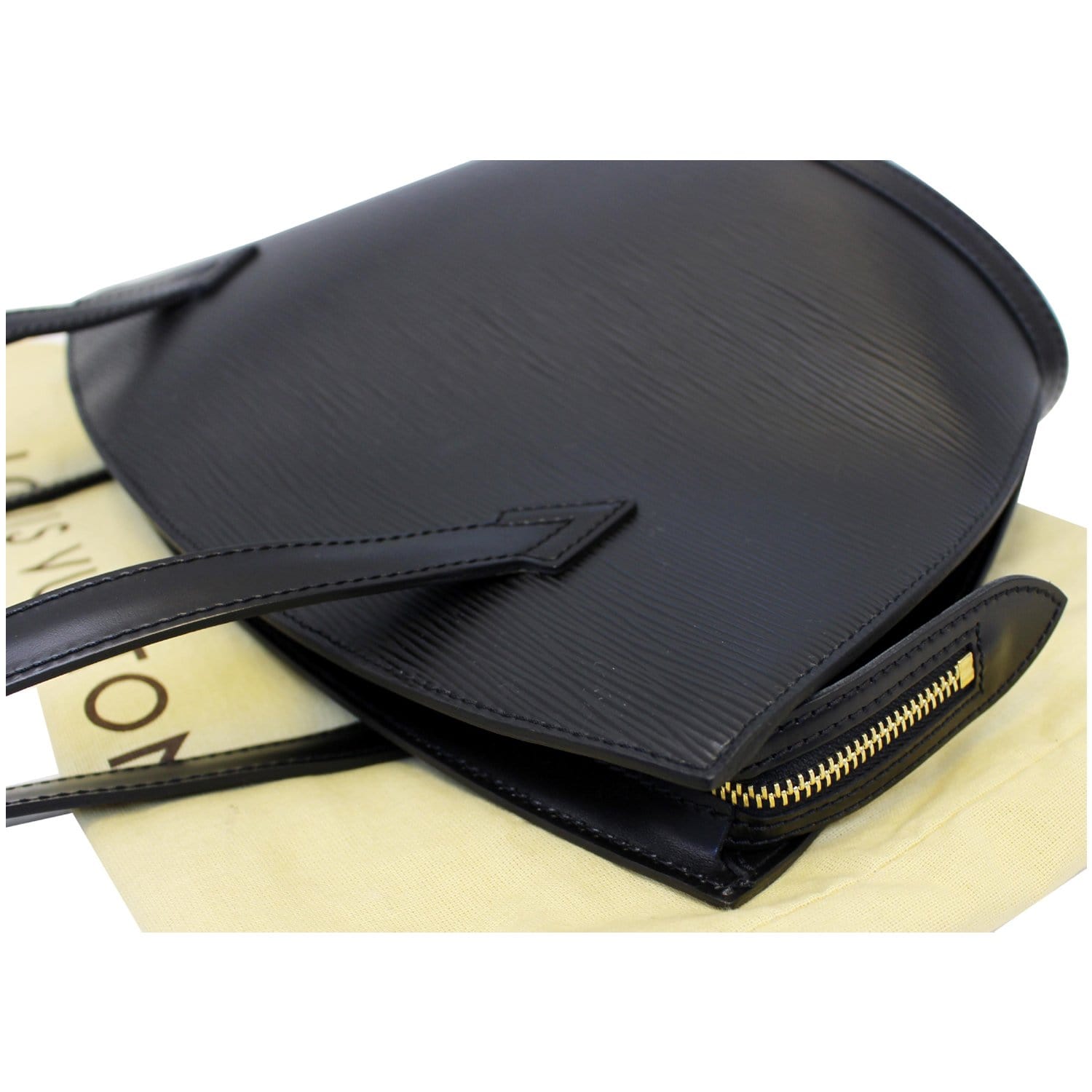 Louis Vuitton Saint Jacques Handbag Epi Leather GM Black