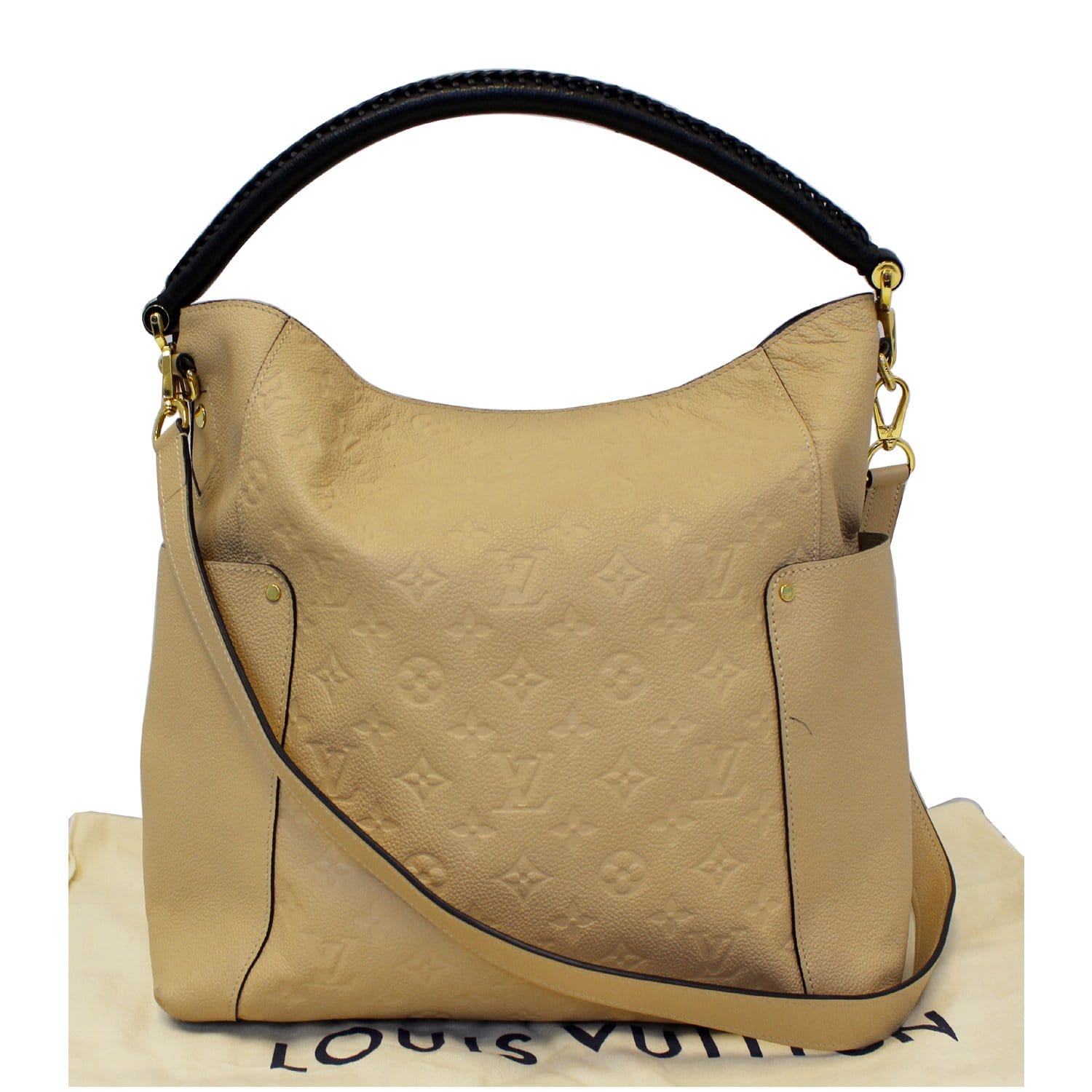 Leather purse Louis Vuitton Beige in Leather - 36116565