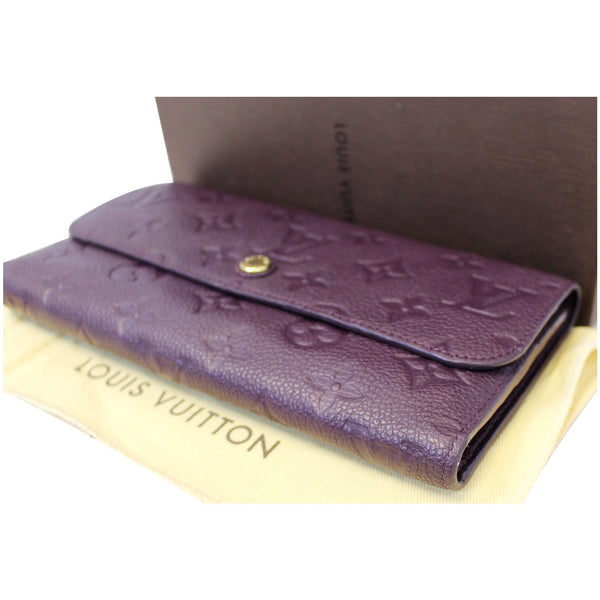  Louis Vuitton Empreinte Leather Trifold Wallet Purple-US